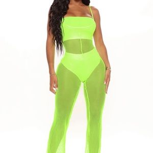Fashion Nova mesh jumpsuit